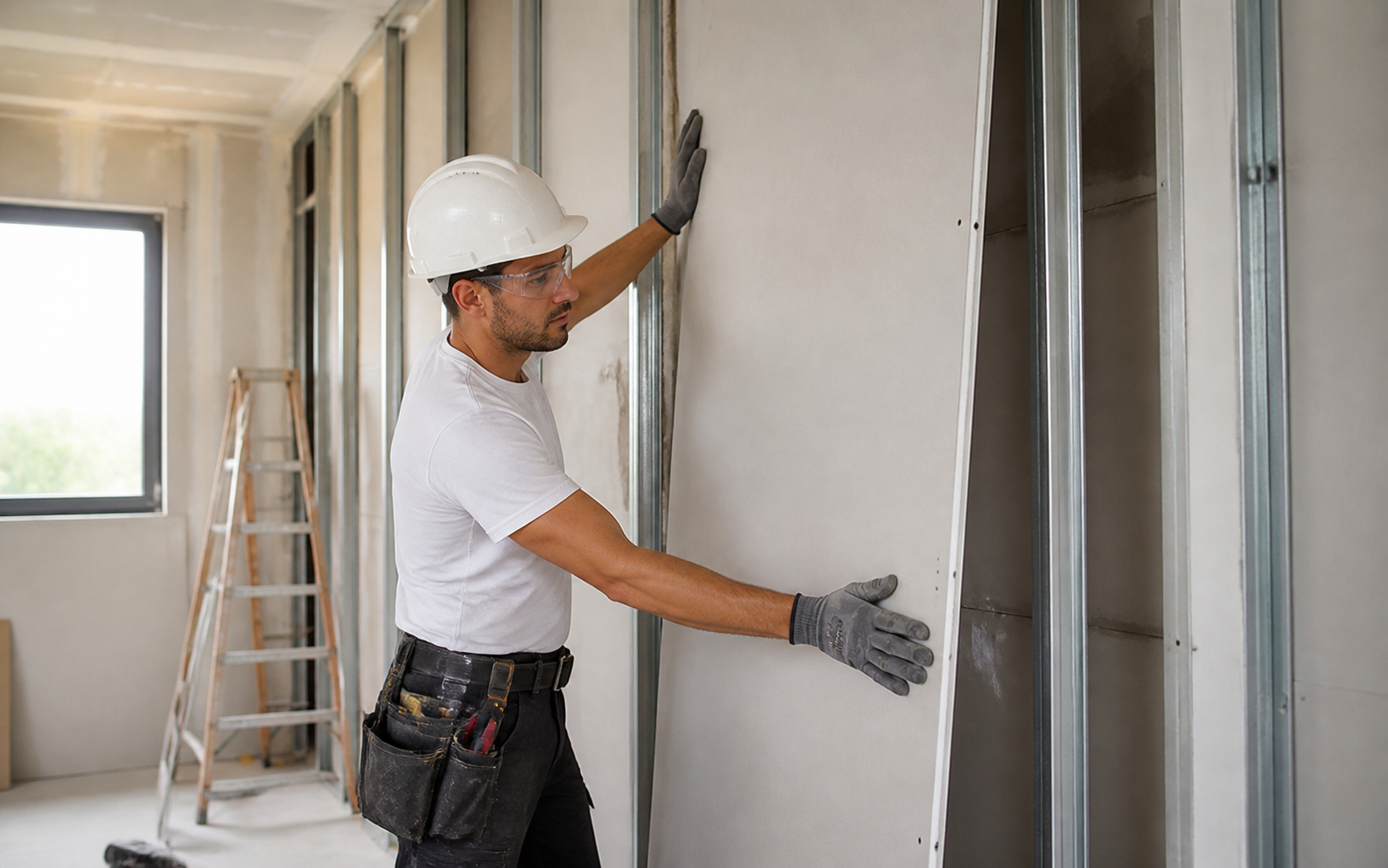 Instalador de pladur em obra interior